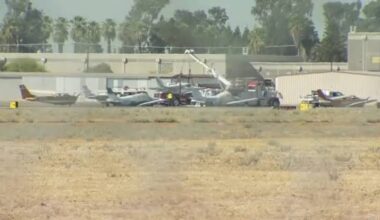 Small Plane Pilot Performs Belly Landing at Fresno Chandler Executive Airport