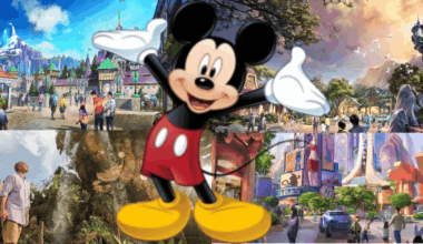 Mickey Mouse presenting plans for Disneyland's multi-decade project, DisneylandForward