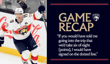 RECAP: Markstrom shines, Tkachuk's clutch as Panthers end trip with win in Los Angeles