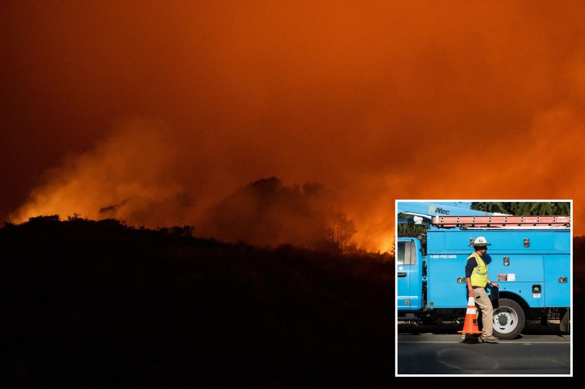 PG&E warns of California power cuts with high winds forecasted