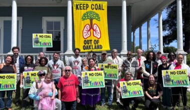 East Bay residents have been fighting alongside No Coal in Oakland for more than a decade. Photo courtesy of No Coal in Oakland.