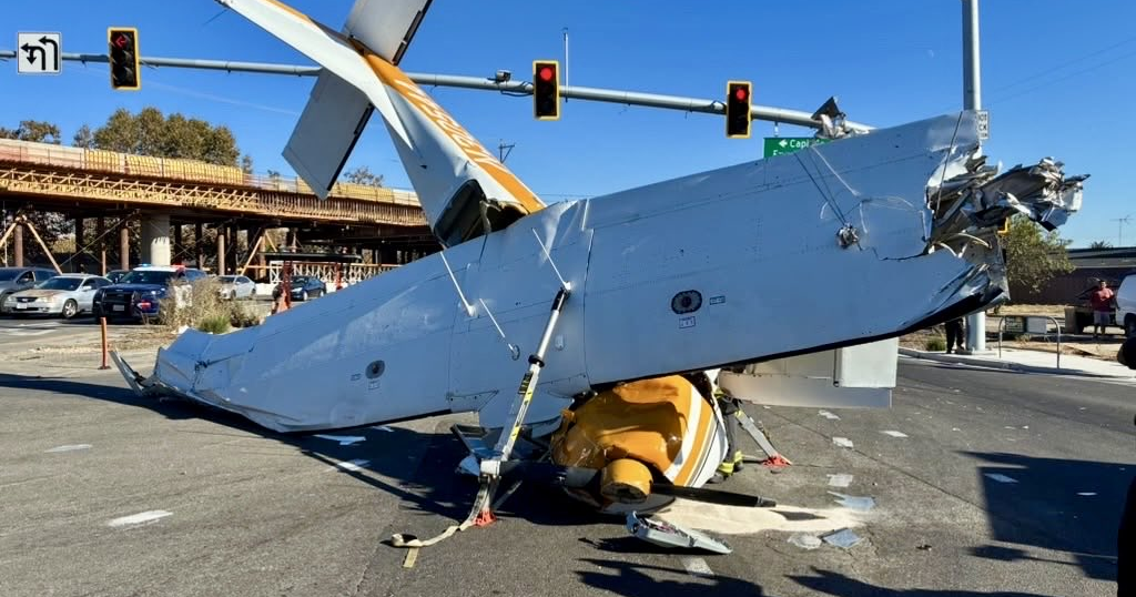 Small plane crash in San Jose injures 2 adults, 1 child