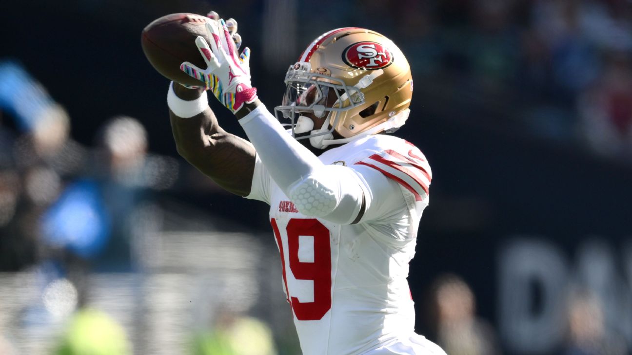 Shanahan says 49ers WR Deebo Samuel to miss time with hamstring injury