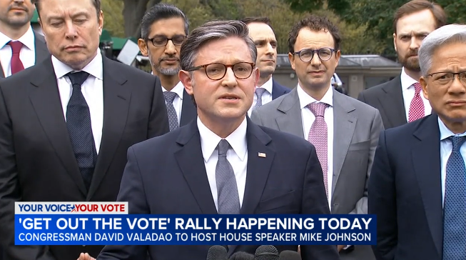 Speaker Johnson in Bakersfield for David Valadao Rally