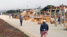 The new Shipwreck Cove children’s playground sits on Sunset Dunes Park.