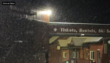 Northern California Sierra sees some early-season snow