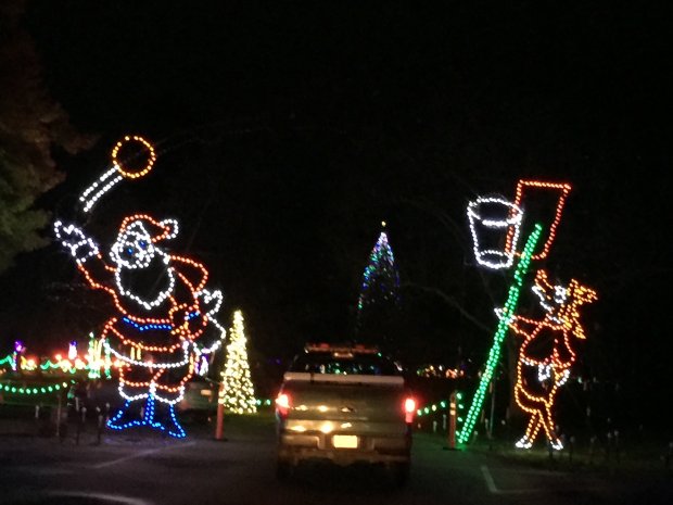 Fantasy of Lights, the popular light show attraction at Vasona Lake CountyPark, opens with walk-through tours on Dec. 2-3, 2017, before drive-through tours opens Dec. 5. (Sal Pizarro/Bay Area News Group)
