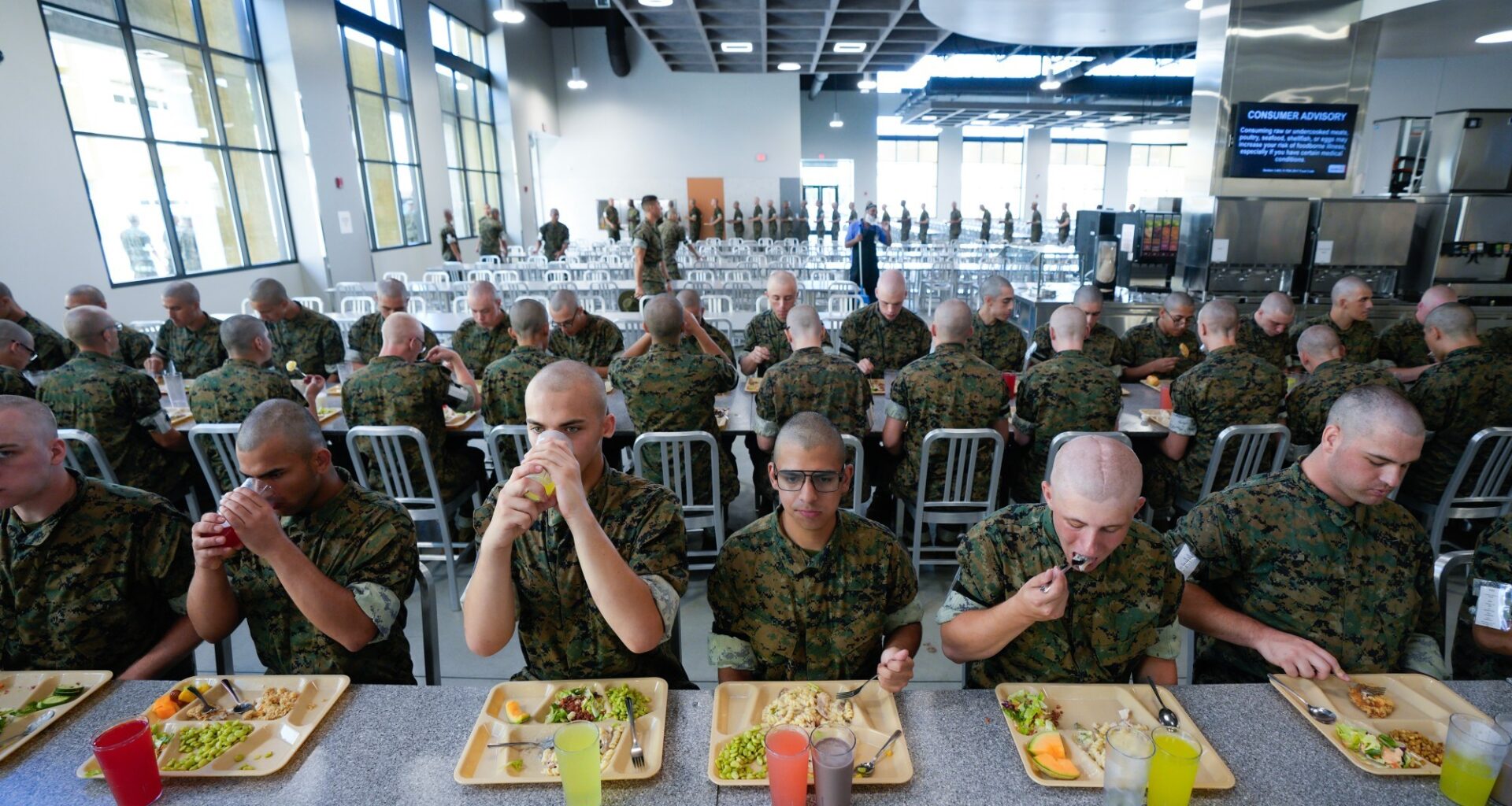 Chow time! Marine Corps Recruit Depot in San Diego opens military’s largest mess hall – San Diego Union-Tribune