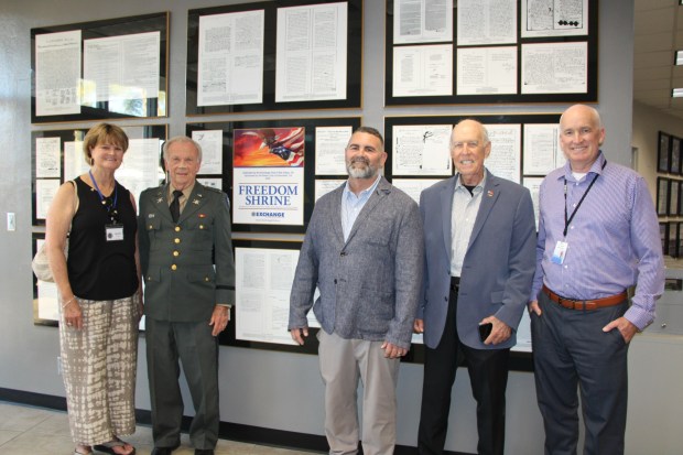 Freedom exhibit at school