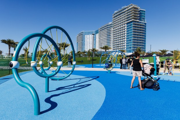 San Diego, California - The new Harbor Park, formerly called the Bayside Park, in Chula Vista on Wednesday, Oct. 14, 2026. (Kristian Carreon / The San Diego Union-Tribune)