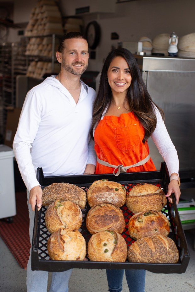 Erik and Pamela Ramos Peraza are the co-founders of Swells Sourdough Bakery, which hosts its grand opening Oct. 1 at 2254 India St. in San Diego. (Swells Sourdough Bakery)