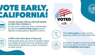 California Secretary of State Dr. Shirley N. Weber, Ph.D., Encourages Californians to Vote Early in the 2026 General Election!