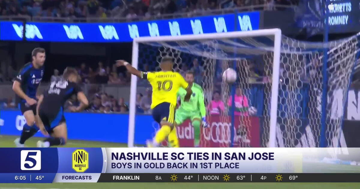Nashville SC clinches Eastern Conference title in 1-1 draw with San Jose