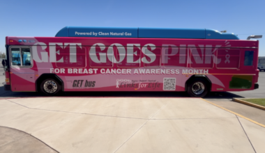 GET Bus goes pink for Breast Cancer Awareness Month