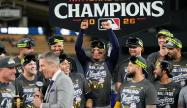 Brewers sweep the Dodgers to reach the World Series : NPR