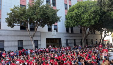 Nurses rally in San Francisco against Palantir’s work with ICE