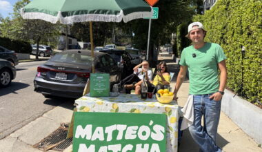 Matcha lemonade stand