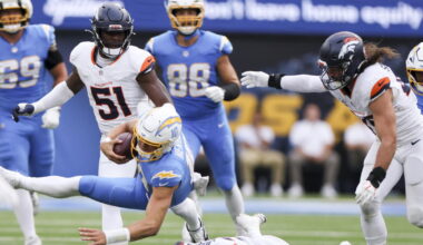Jim Harbaugh 'staying the course' with Chargers after loss to Denver