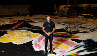 Artist Enrique Martínez Celaya hand-painted L.A. Opera's new curtain