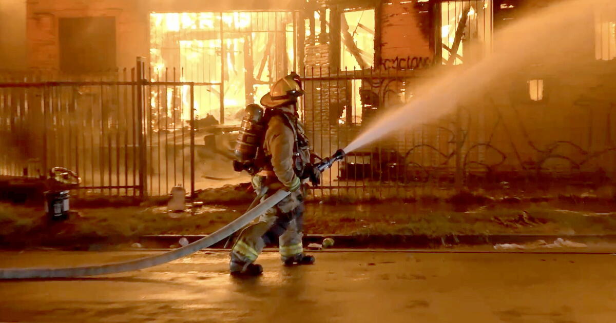 Historic Black church in South L.A. burns for a third time