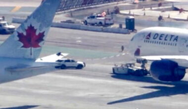 Delta and Air Canada planes collide on taxiway at Los Angeles International Airport