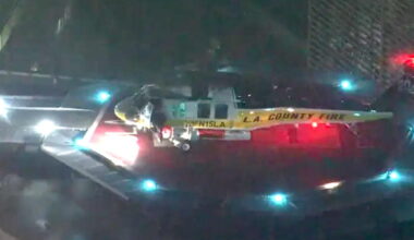 4 rescued, 1 missing after medevac helicopter crashes off Catalina Island