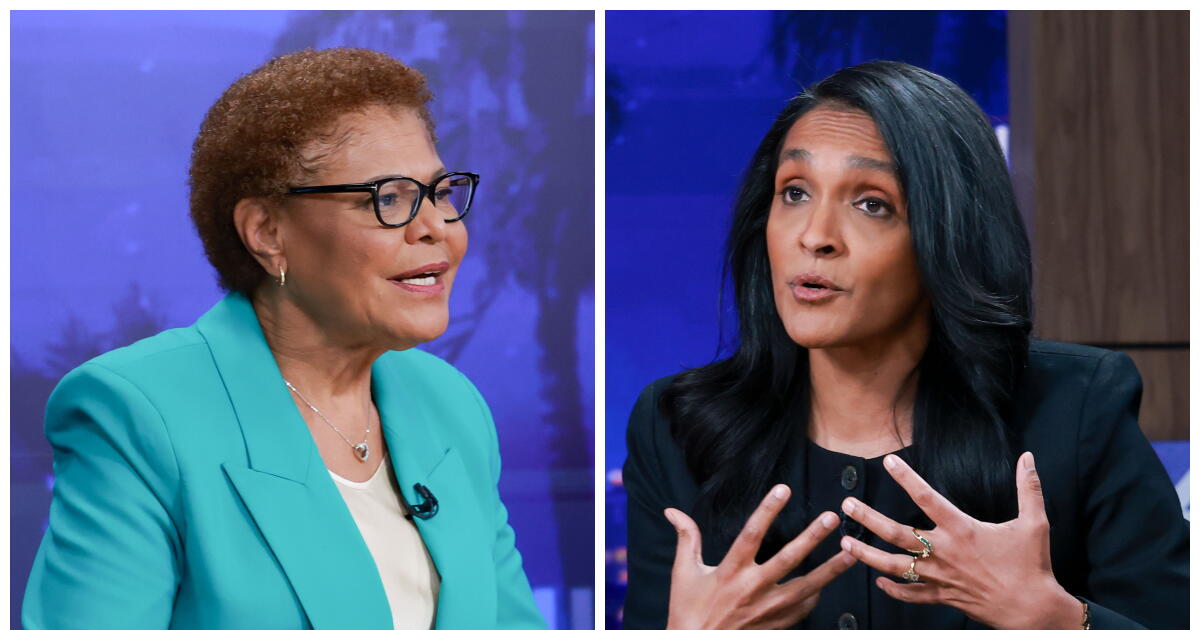 Bass and Raman tussle in final televised L.A. mayoral debate