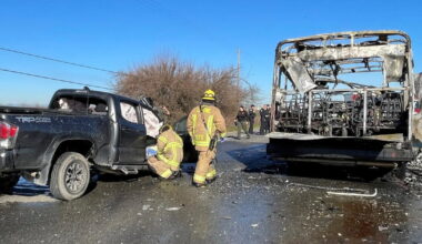 A January bus crash in Northern California was intentional, authorities say.