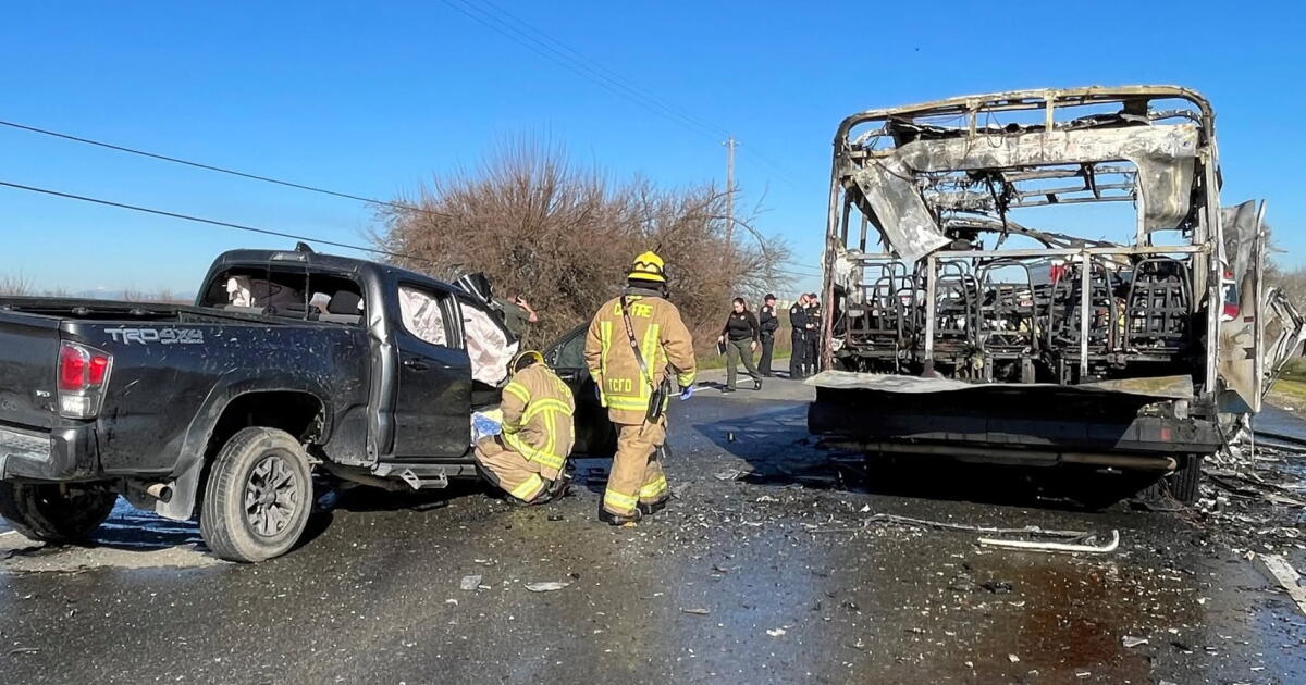 A January bus crash in Northern California was intentional, authorities say.