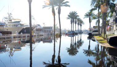 King tides flooding coastal Orange County this week break records