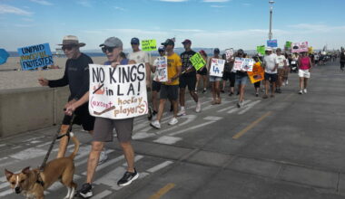 'No Kings' protesters in L.A. rally behind voter participation