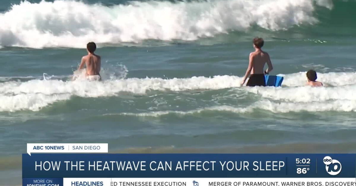 San Diego's heatwave is making it hard to sleep at night