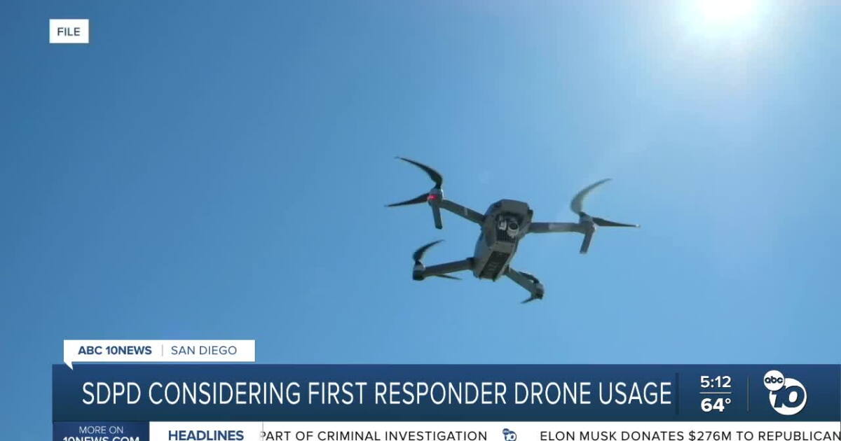 San Diego Police Chief wants to use drones as first responders