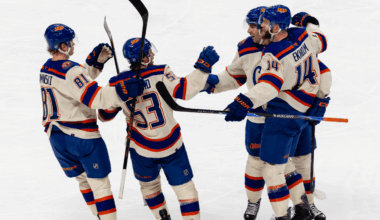 Oilers defeat Sharks despite Celebrini goal in return