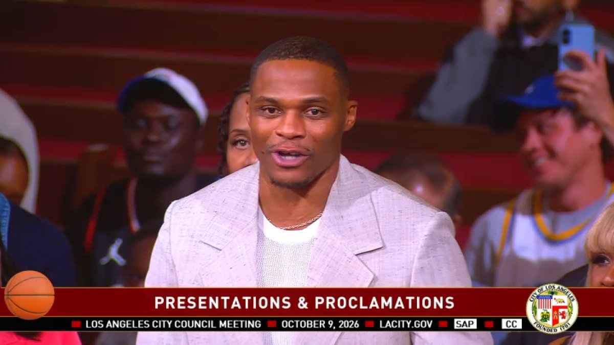 ‘Hometown hero’ Russell Westbrook honored at LA City Council – NBC Los Angeles