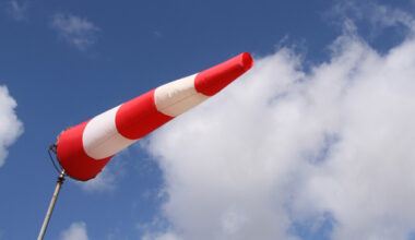wind sock blowing