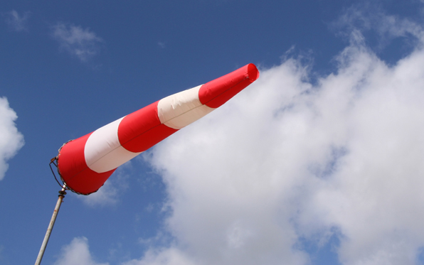 wind sock blowing