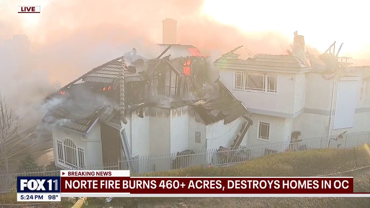 Norte Fire: 6 homes damaged, destroyed in fire 