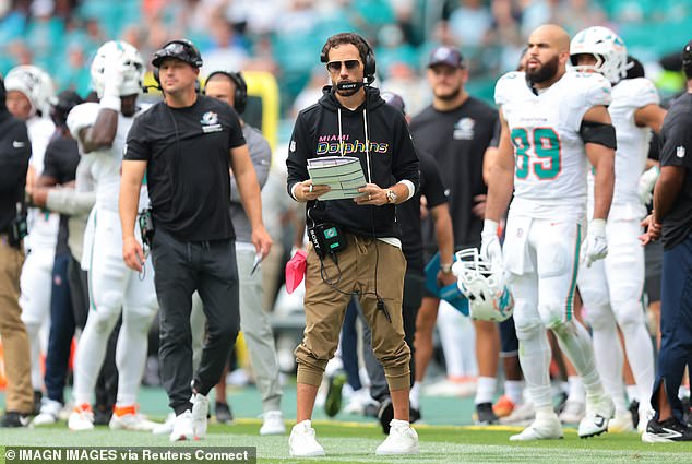 McDaniel is under serious pressure to keep his job after Sunday's defeat to the LA Chargers