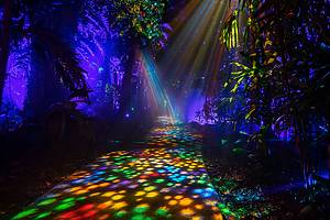 Guests explore NightGarden