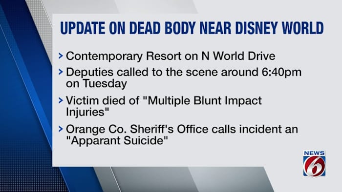 Body found at Disney’s Contemporary Resort was apparent suicide, deputies say