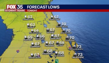 Orlando weather: Clear skies, cool Thursday evening with a breezy Friday afternoon in store