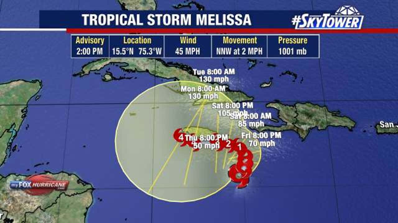Caribbean islands brace for Melissa ahead of it strengthening into major hurricane