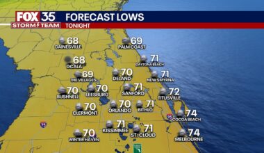 Orlando weather: Showers, storms ahead as cold front approaches