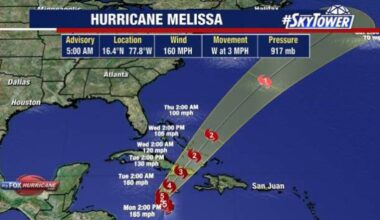 Hurricane Melissa strengthens to Category 5 storm as it heads toward Jamaica