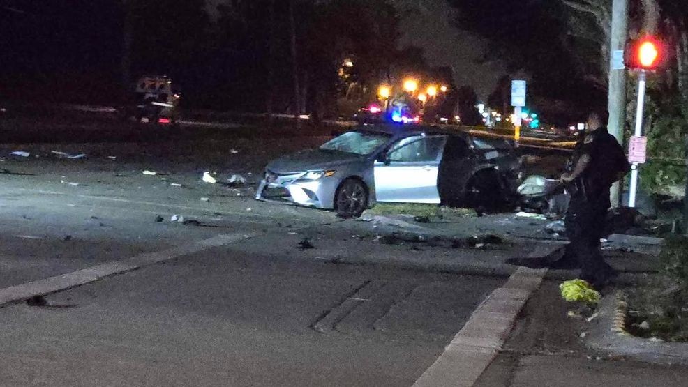 A 25-year-old passenger was killed Sunday after a speeding Corvette driven by 39-year-old Dale Drotar, collided with a sedan she was traveling in on Military Trail. (Adam Faavereaux)