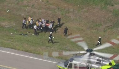 Emergency crews respond to motorcycle crash involving police officer near Hialeah, authorities say