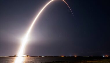 SpaceX successfully launched a Spanish communications satellite Thursday night after the launch was pushed back. (SpaceX)