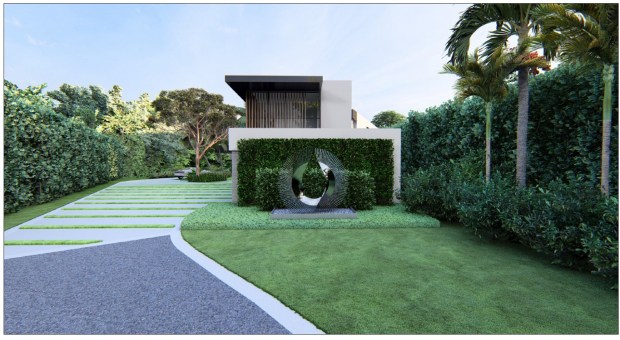 A separate 3-car garage with a second-story apartment will be...