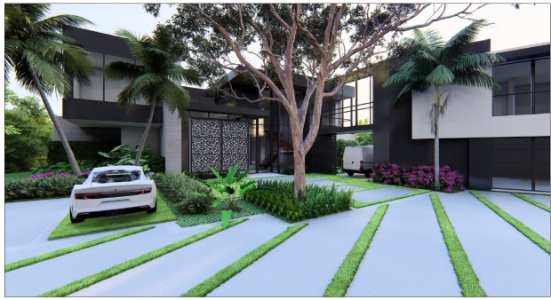 The living space over the garage will have a skybridge...